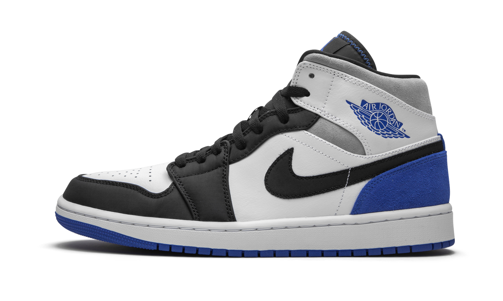 Air Jordan 1 Mid SE "Game Royal Black Toe" 852542 102