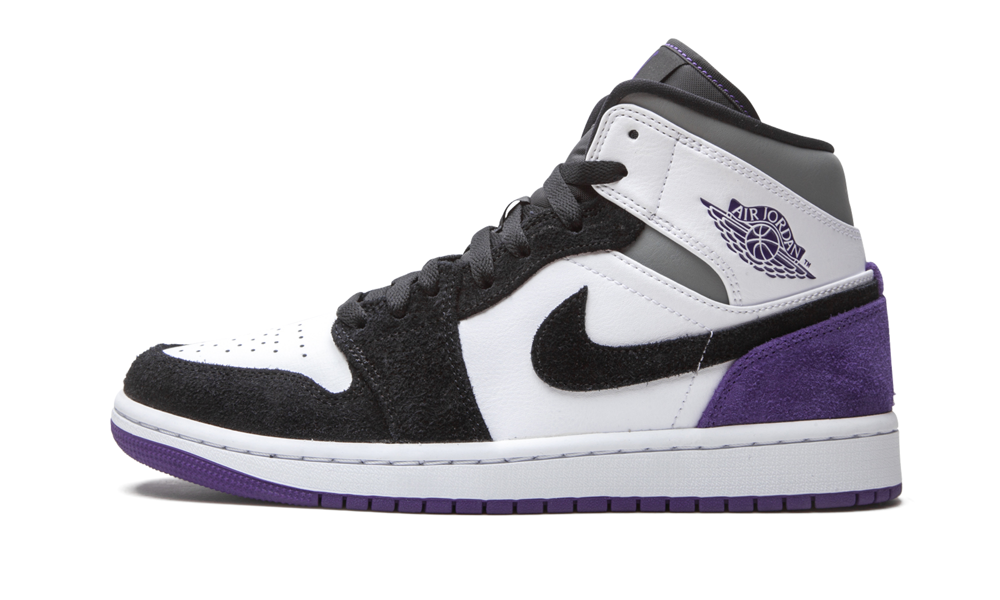 Air Jordan 1 Mid SE "Court Purple Suede" 852542 105