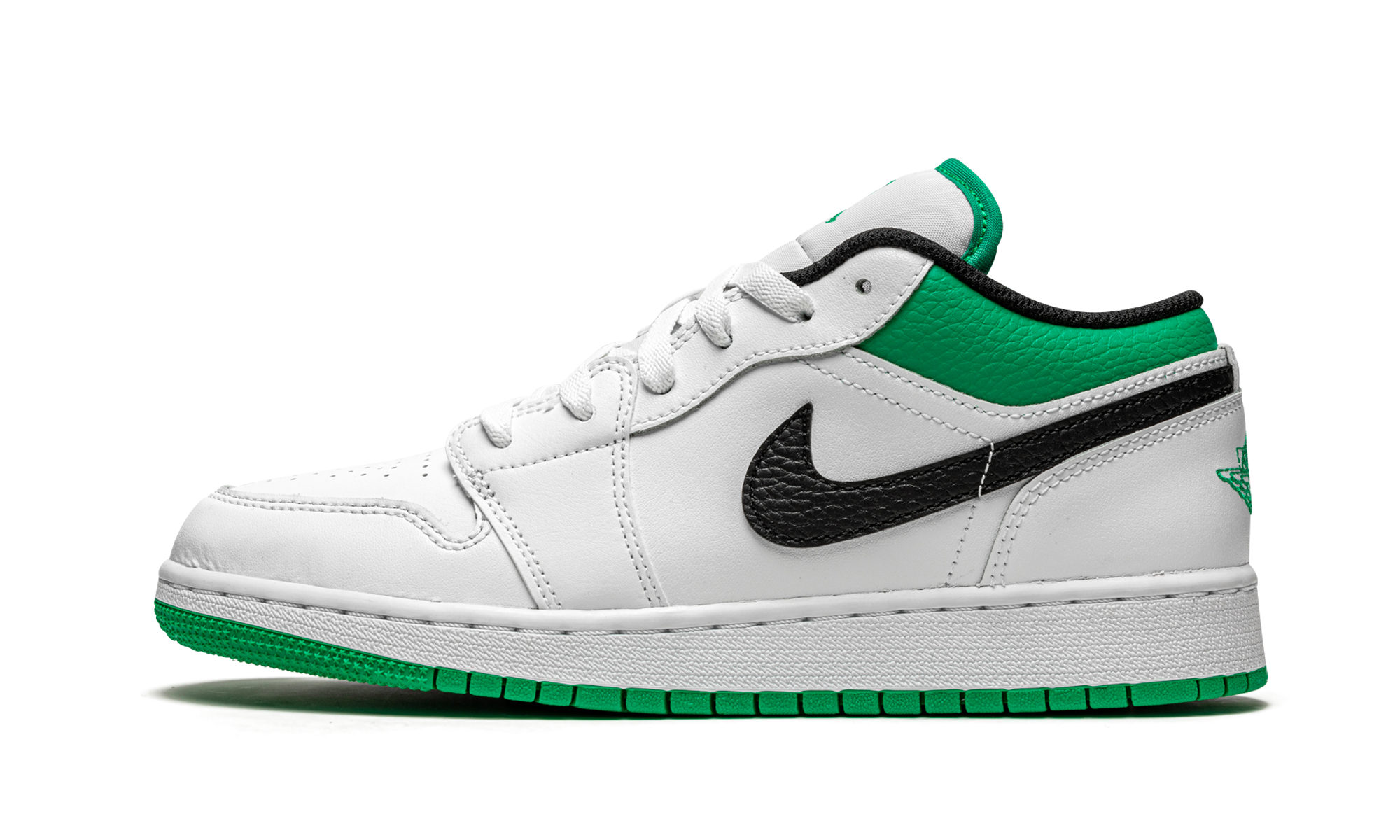 Air Jordan 1 Low GS "White / Stadium Green" 553560 129