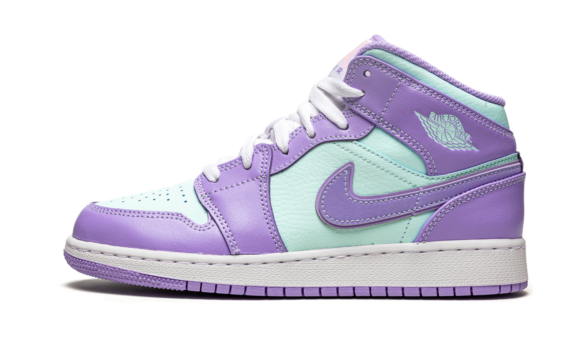 Air Jordan 1 Mid GS "Purple Pulse / Arctic Punch" 554725 500
