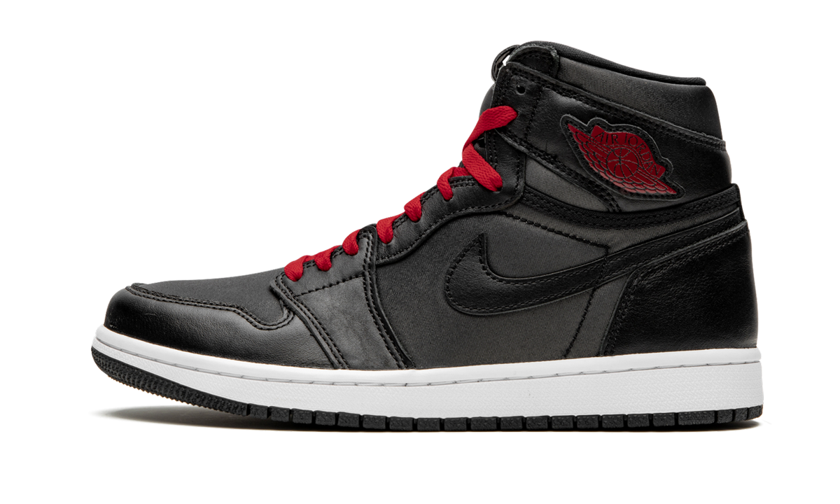 Air Jordan 1 Retro High OG "Black Satin/Gym Red" 555088 060