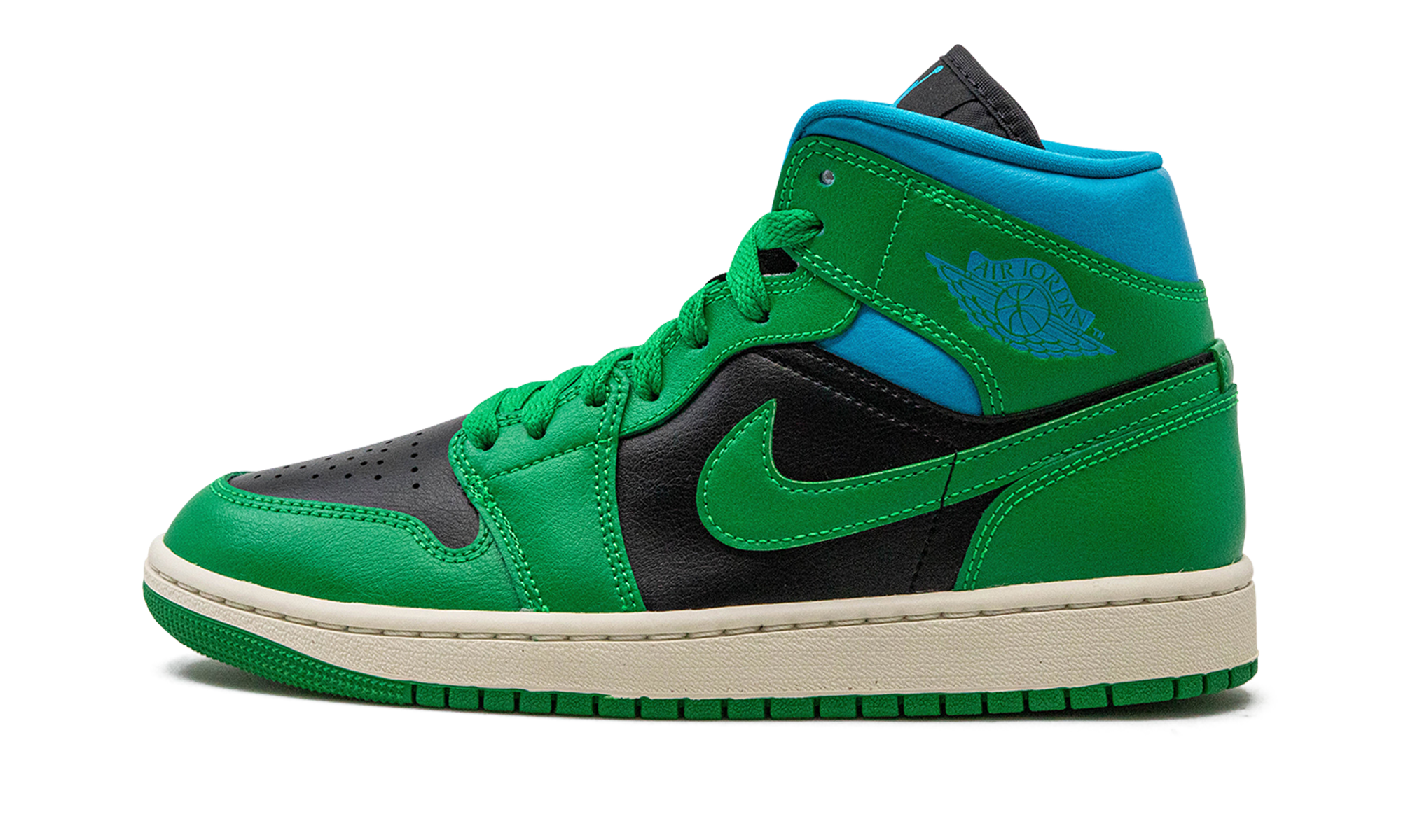 AIR JORDAN 1 MID WMNS "Lucky Green Aquatone" BQ6472 033