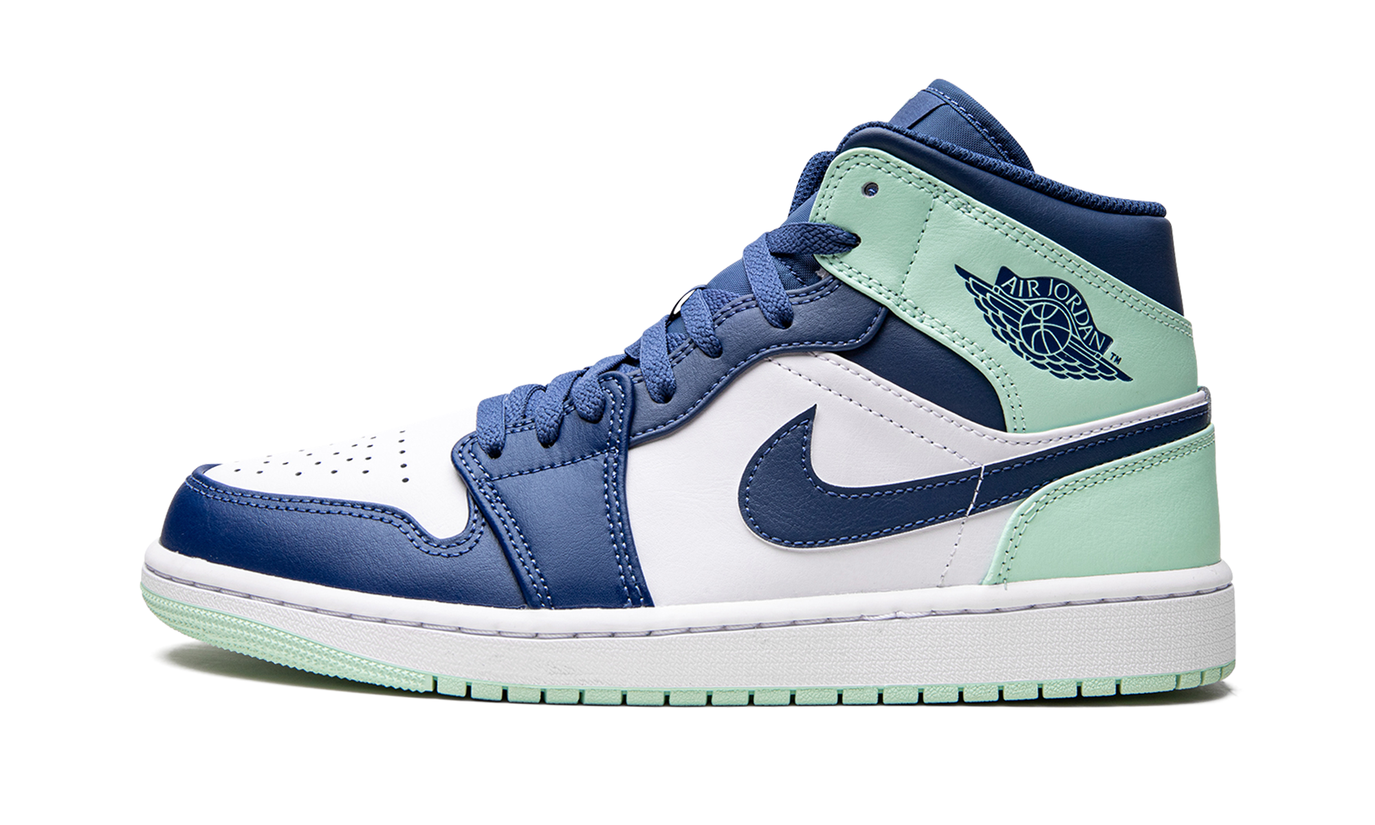 Air Jordan 1 Mid "Blue Mint" 554724 413