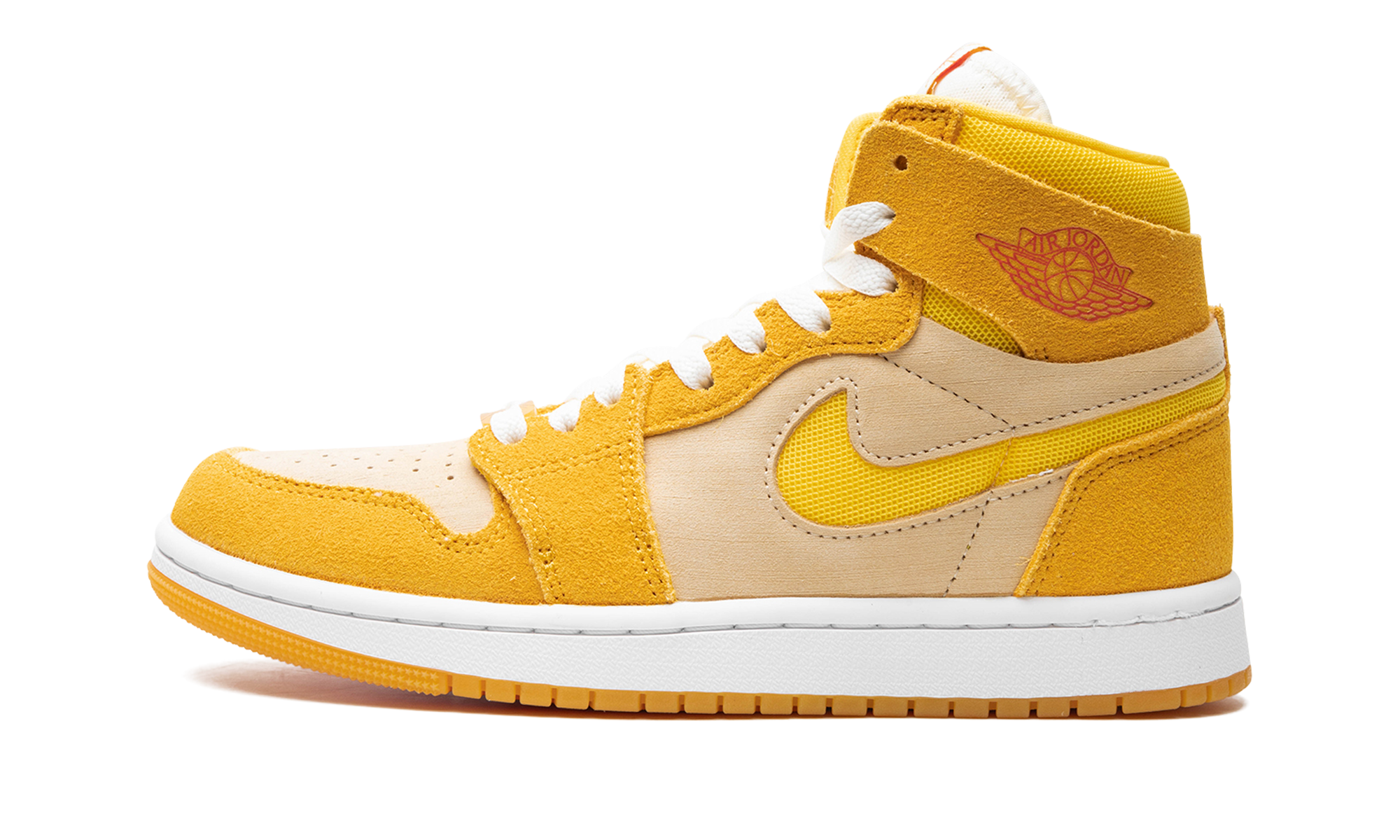 Air Jordan 1 Zoom Air CMFT 2 WMNS "Yellow Ochre/Tour Yellow - Pale Vanilla - Safety" FJ5743 700