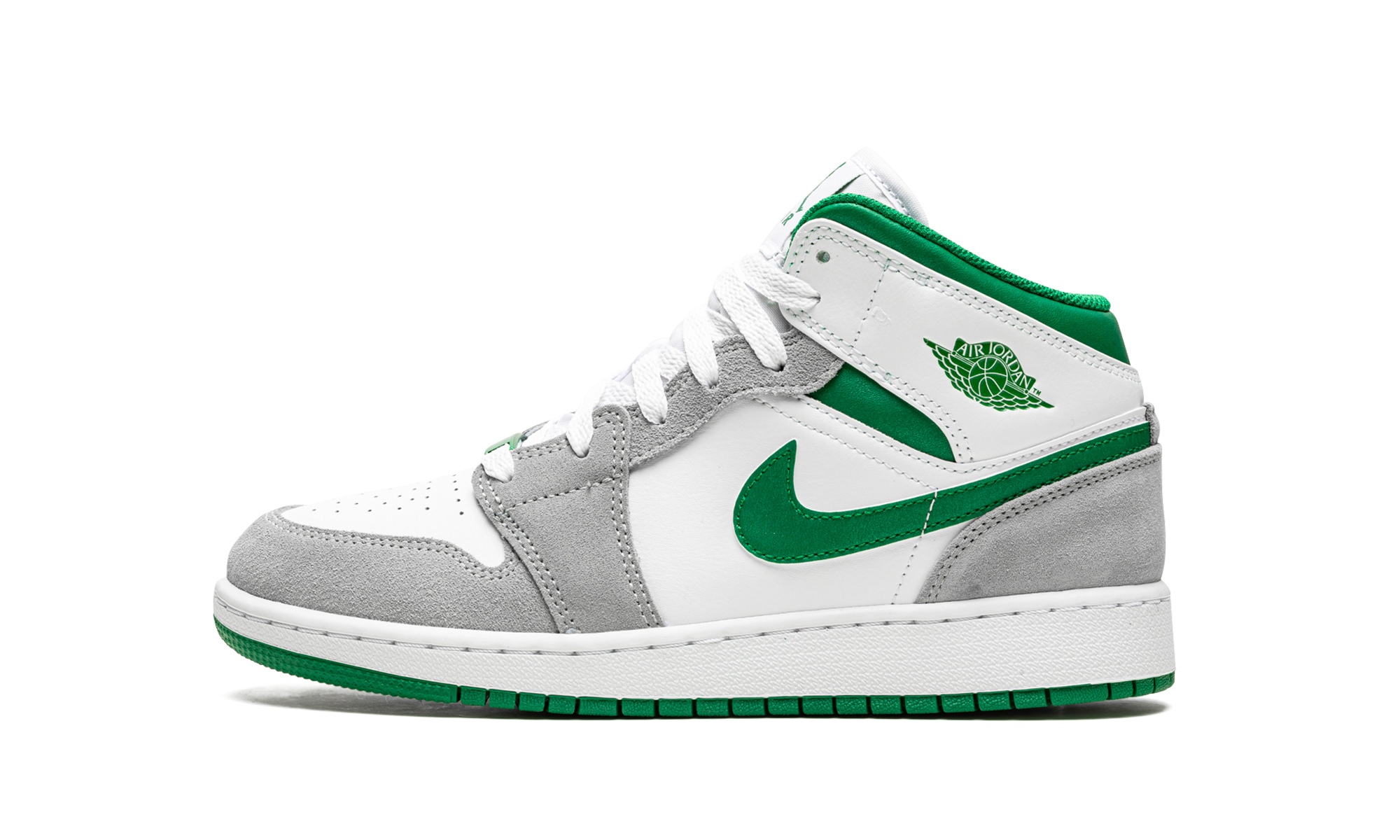 Air Jordan 1 Mid SE GS "Grey / Pine Green" DC7248 103