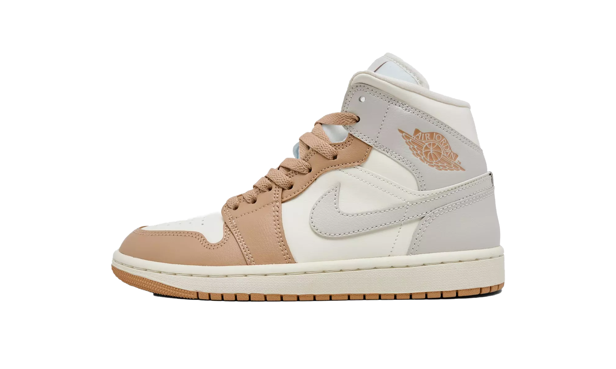 Air Jordan 1 Mid WMNS "Pale Ivory Hemp" BQ6472 118