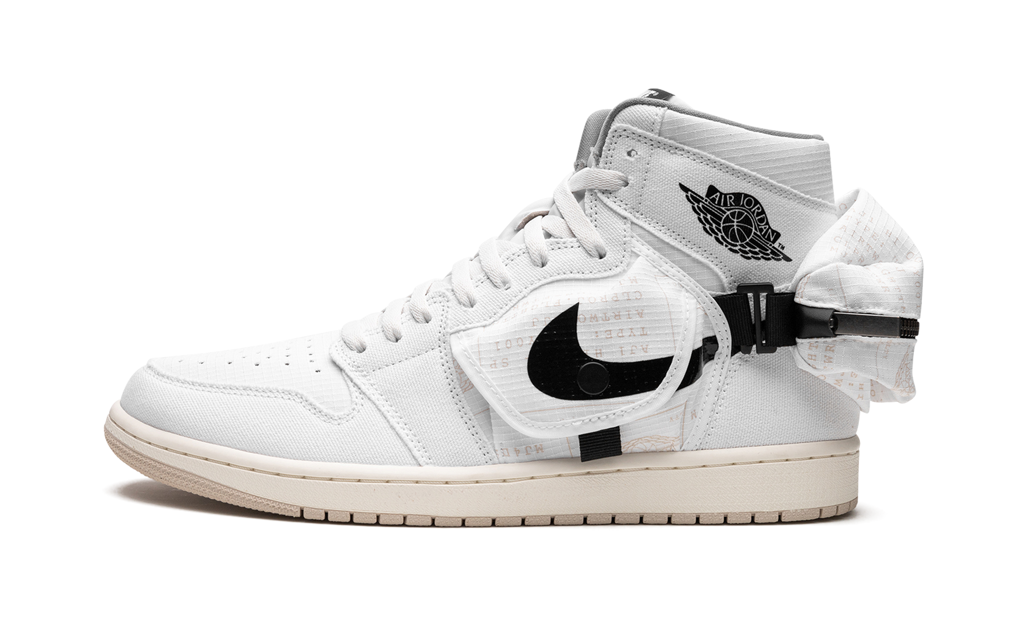 Air Jordan 1 Utility "WHITE BLACK" DO8727 100