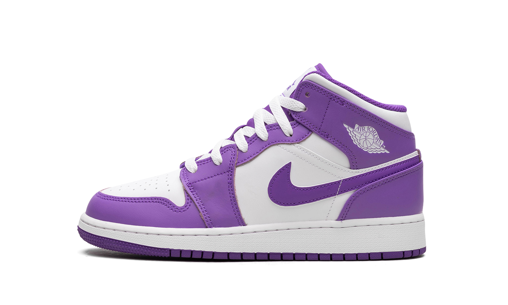 AIR JORDAN 1 MID GS "White / Purple Venom" DQ8423 511