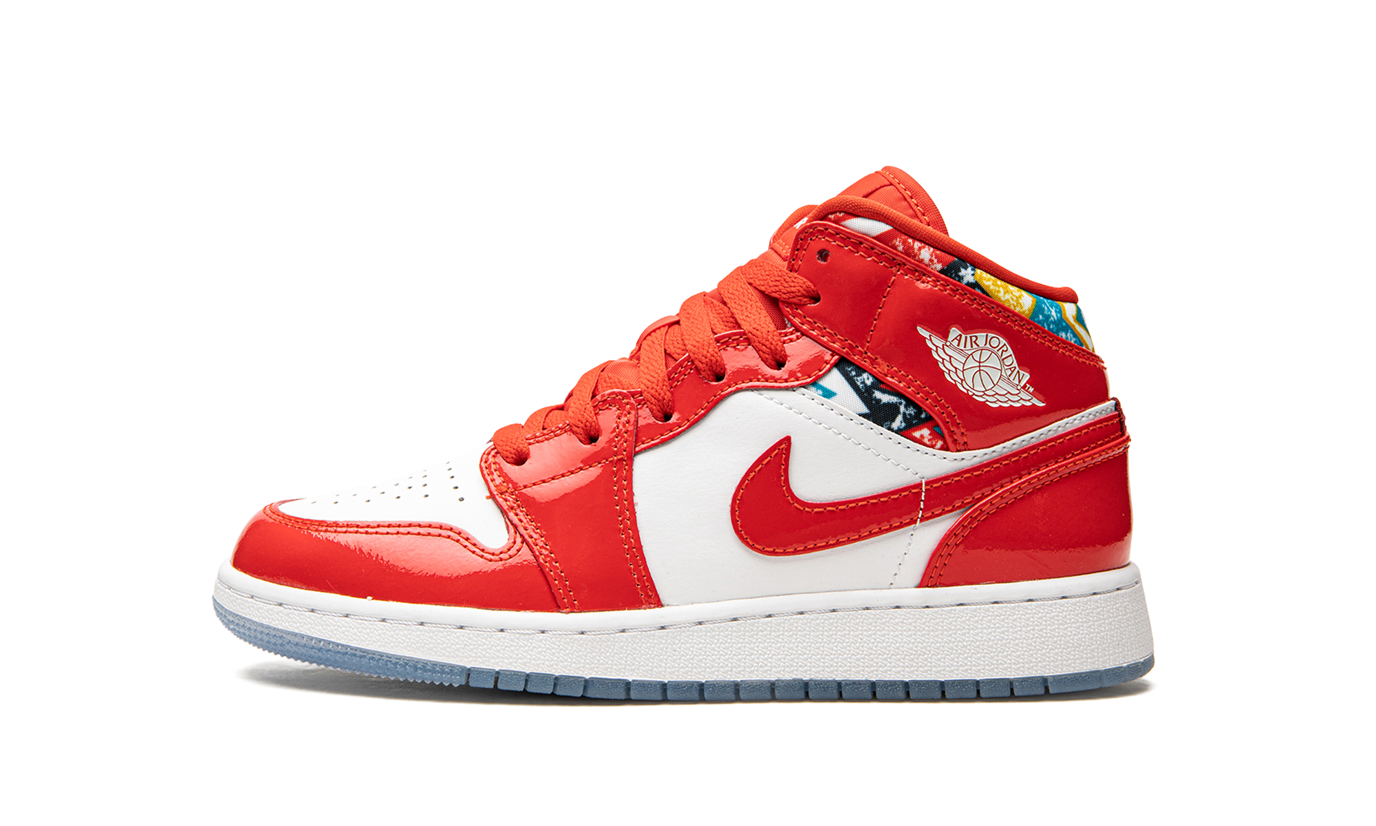 Air Jordan 1 Mid SE GS "Barcelona Sweater Red Patent" DC7248 600