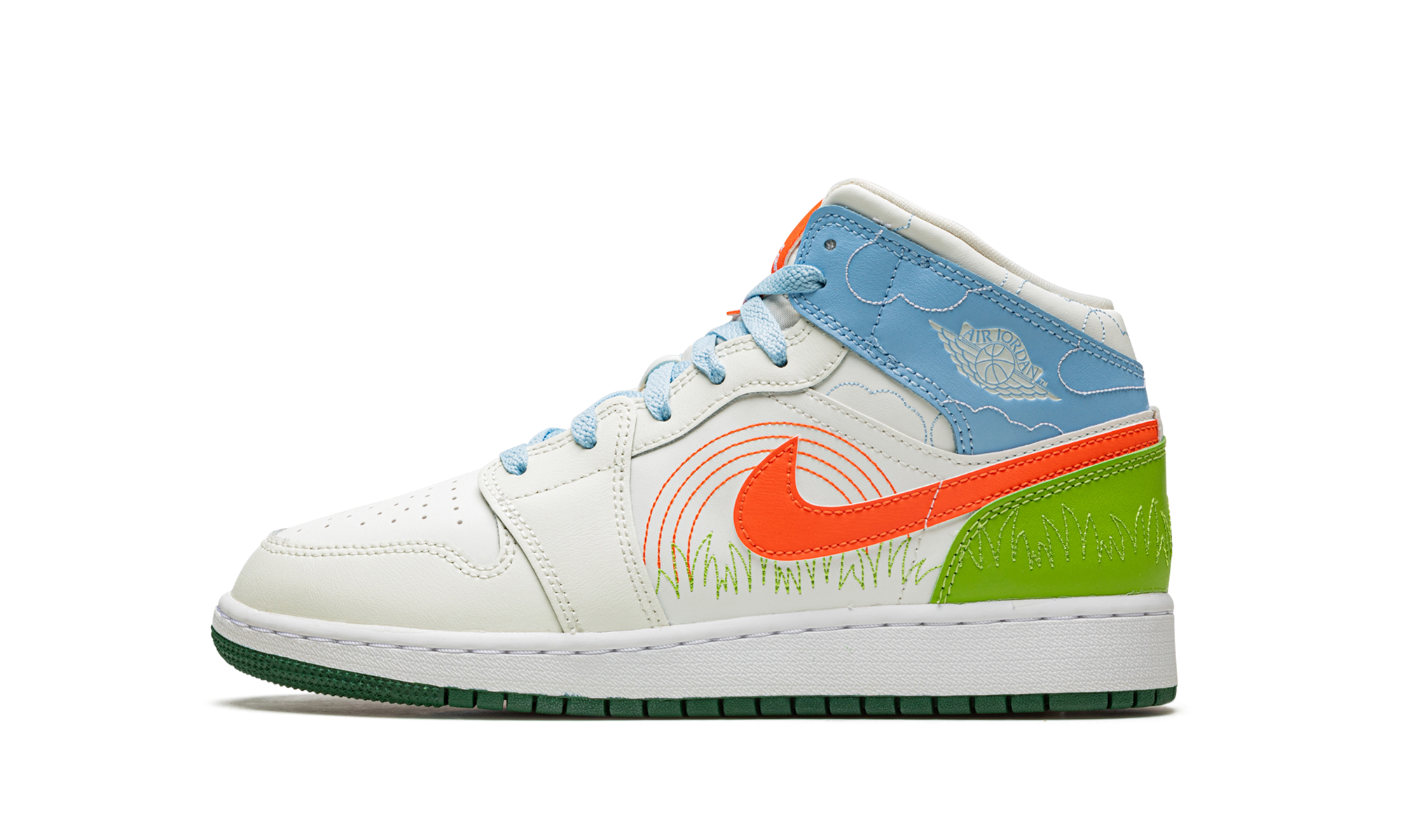 Air Jordan 1 MID SE GS "Stitch" DX2462 100