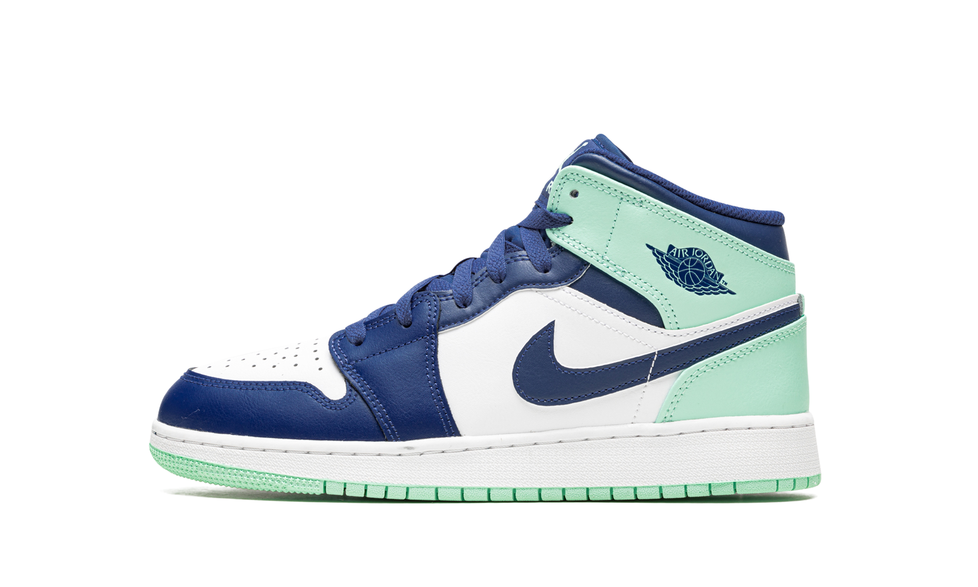 Air Jordan 1 Mid GS "Blue Mint" 554725 413