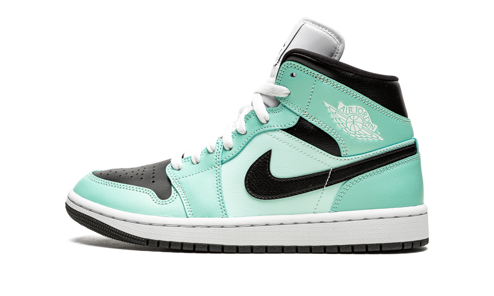 AIR JORDAN 1 MID WMNS "Aqua Black" BQ6472 300