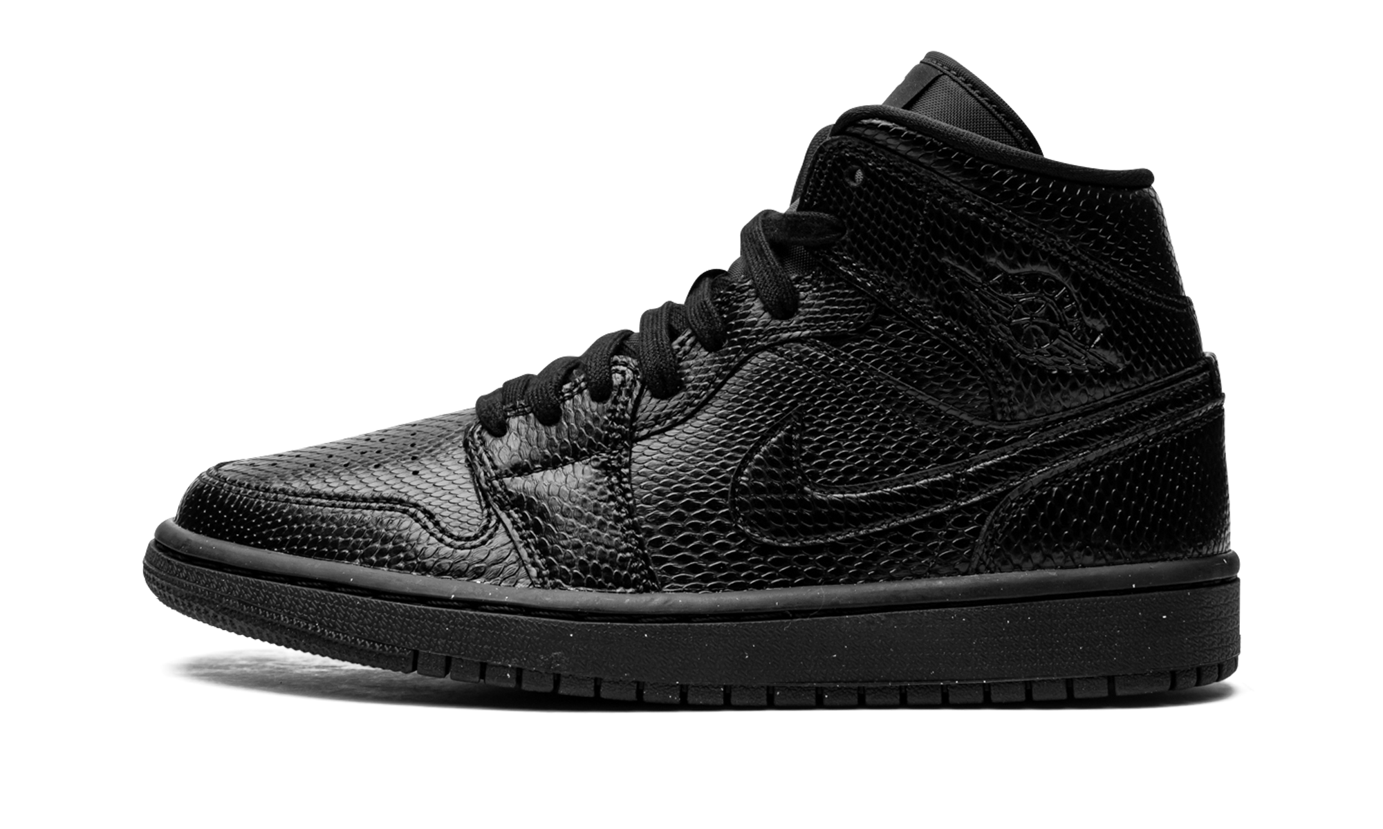AIR JORDAN 1 MID WMNS "Black Snakeskin" BQ6472 010