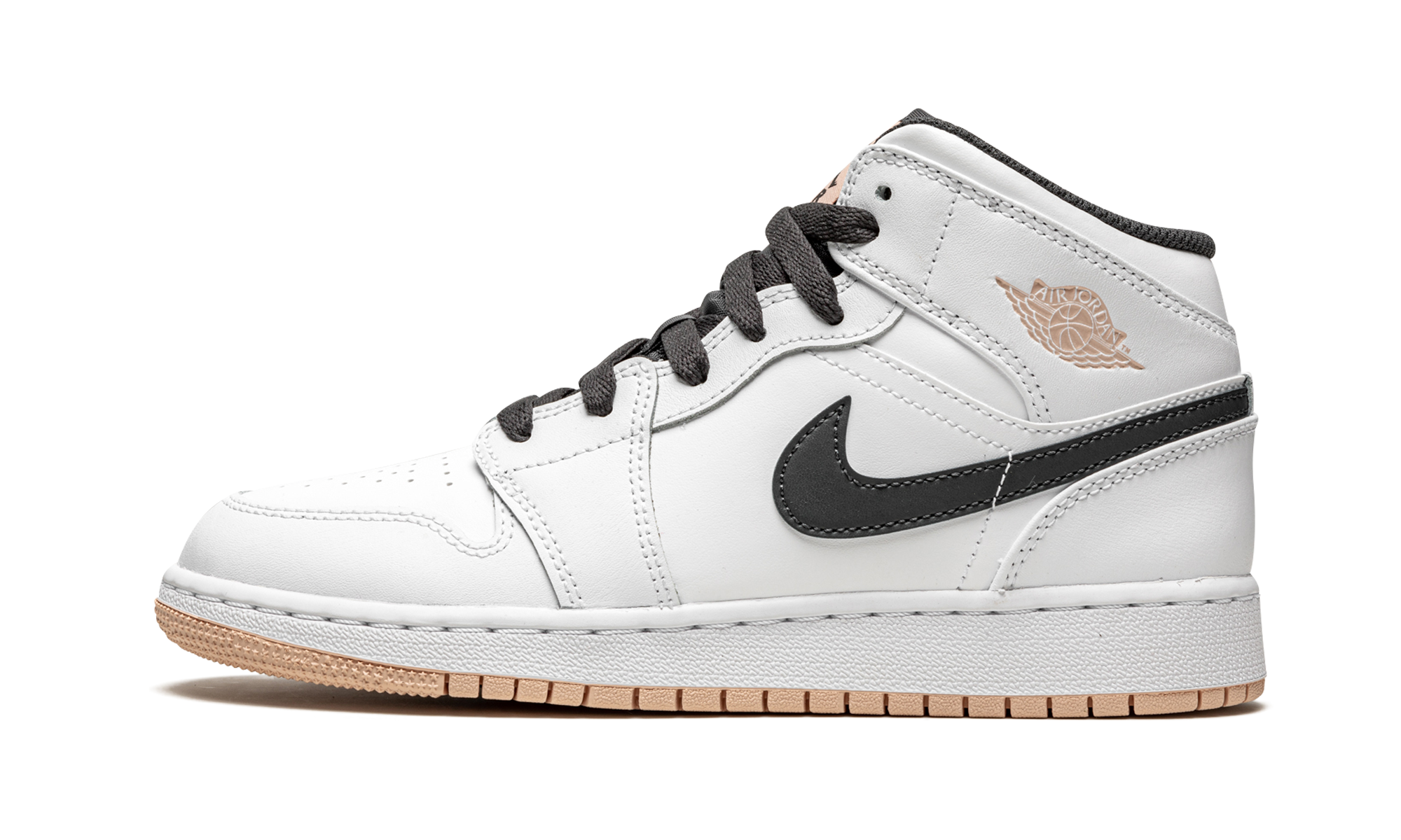Air Jordan 1 Mid GS "White / Arctic Orange" 554725 180