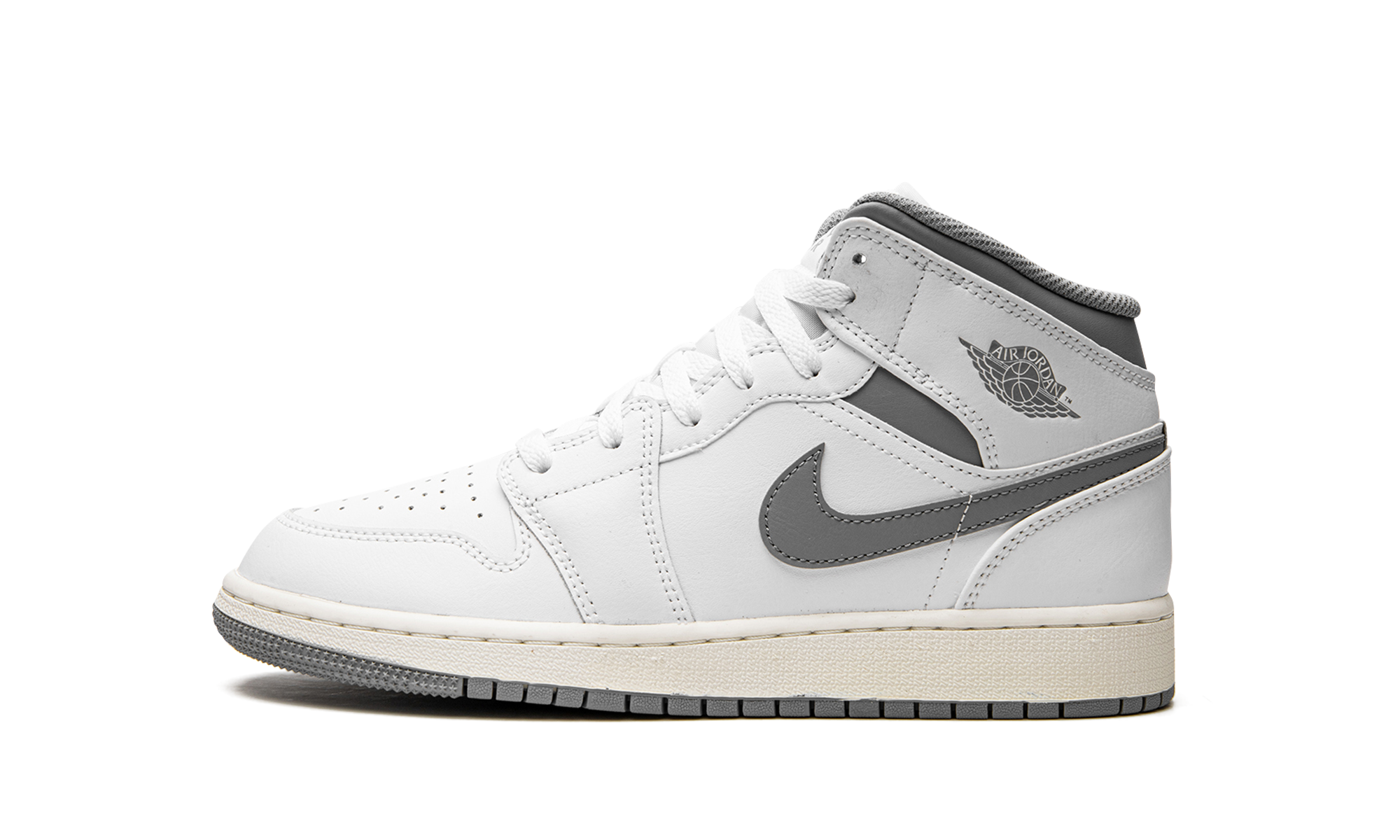 Air Jordan 1 Mid GS "Neutral Grey" 554725 135