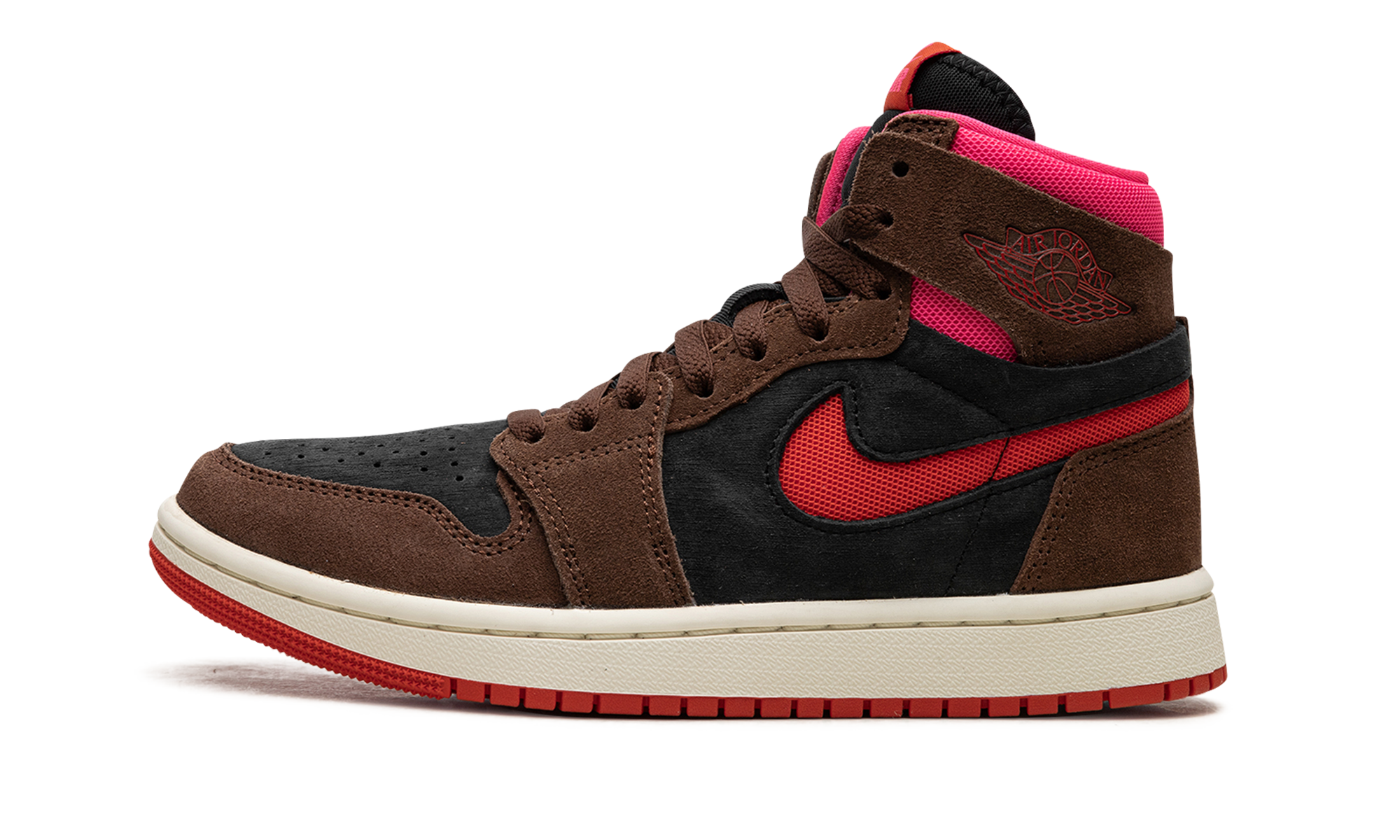 AIR JORDAN 1 ZOOM AIR CMFT WMNS "Cacao Wow/Picante Red/Black/Hyper Pink" DV1305 206