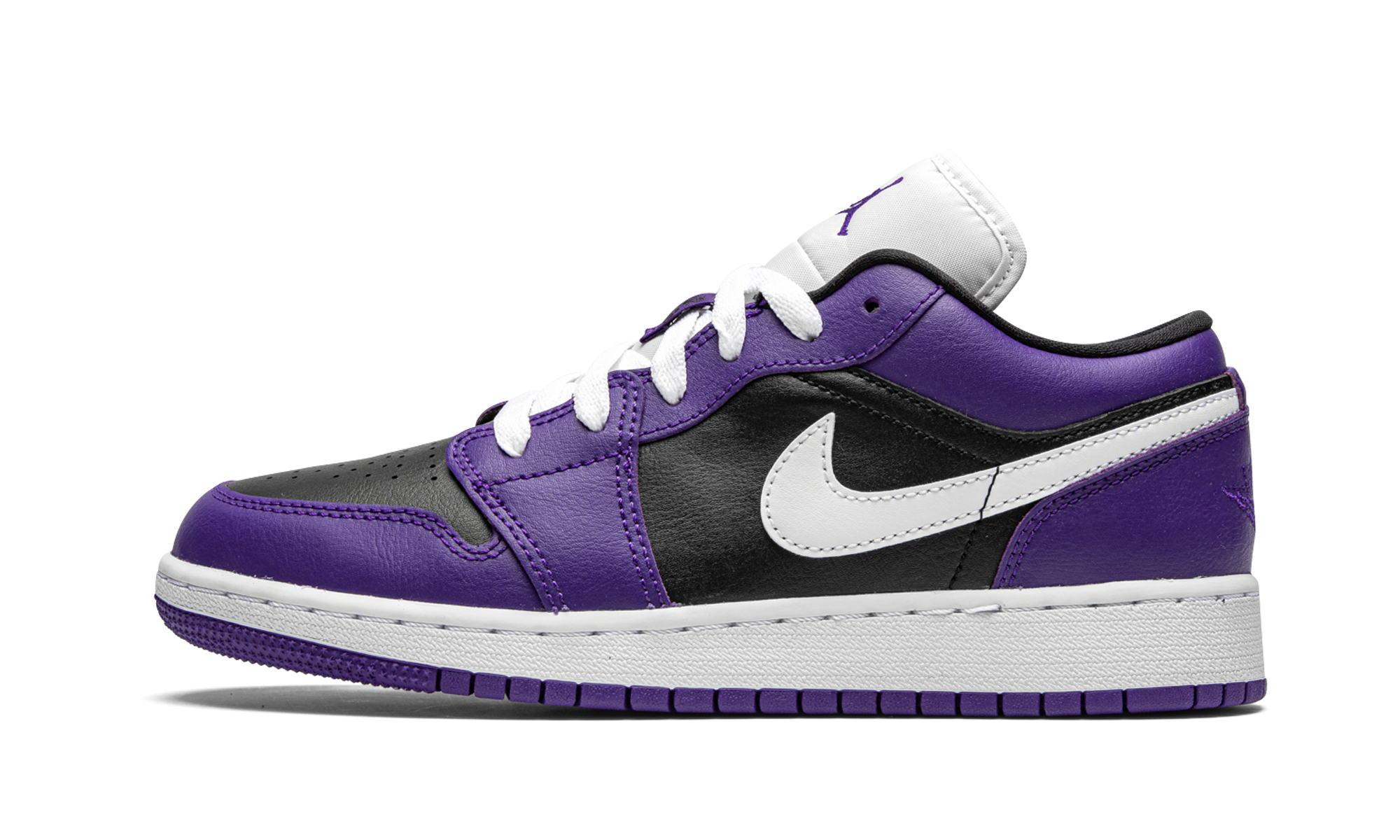 Air Jordan 1 Low GS "Black / Court Purple" 553560 501